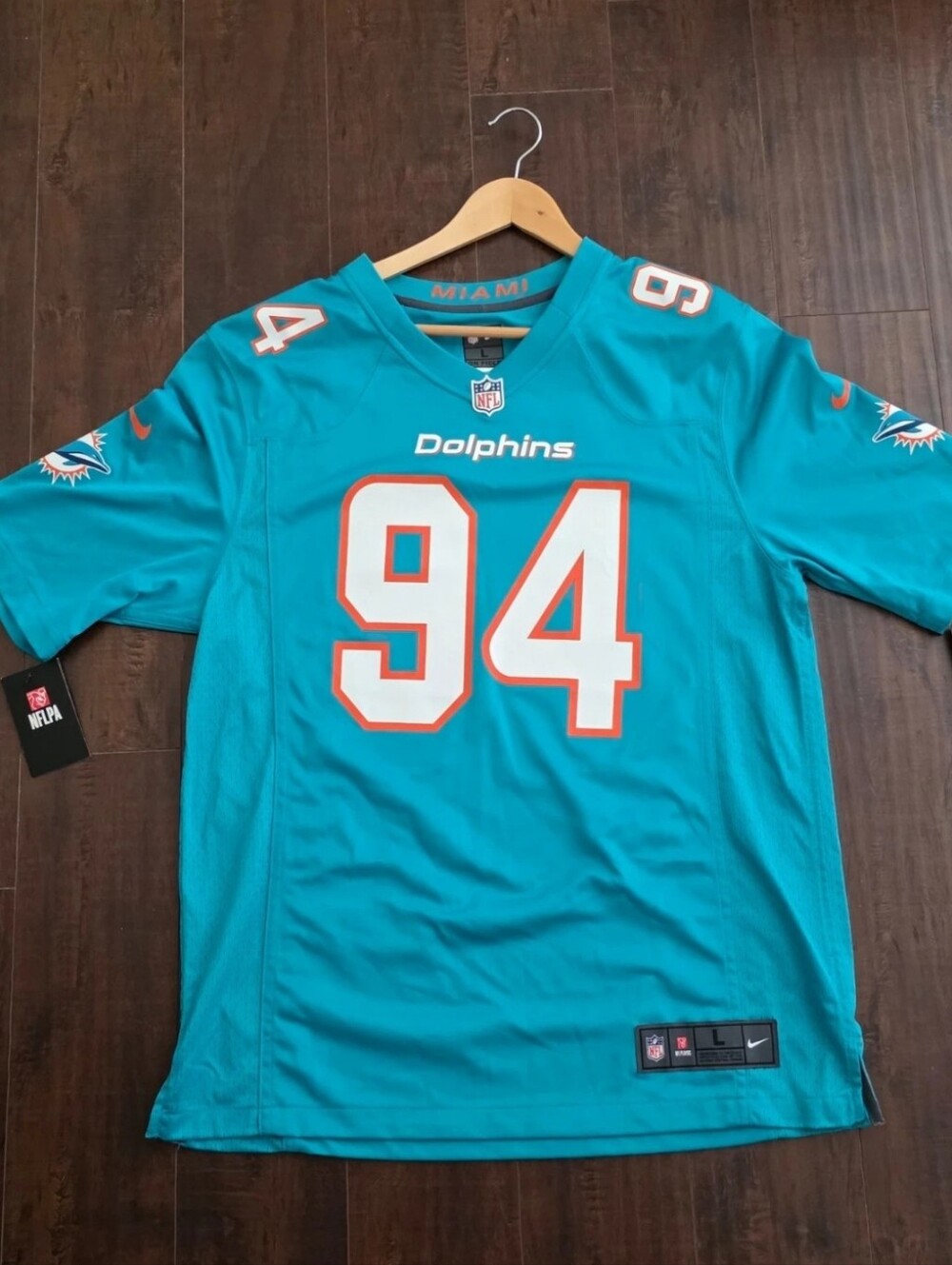 Miami Dolphins #94 Teal Nike NFL Jersey
